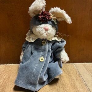 Boyds Bears 9" Bunny w/ blue dress